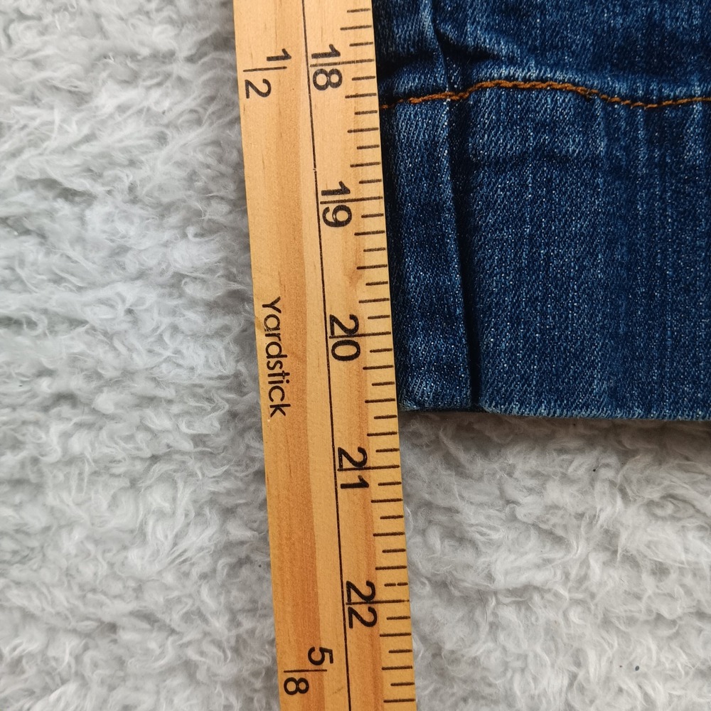 The Limited Capri Jean Womens 8 Blue Dark Wash Stretch Wide Cuff Denim - Picture 6 of 8